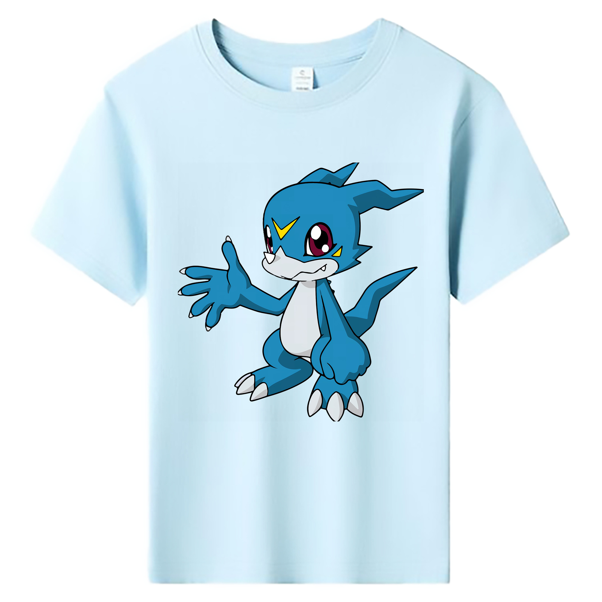（画像用） Digimon デジタルモンスター/デジモン 綿100％キッズTシャツ（フロントプリント）